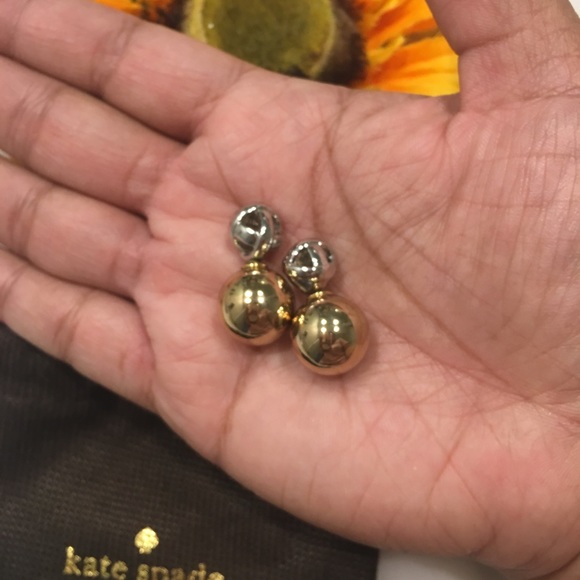 Kate Spade Double Ball Earrings - Picture 3 of 5